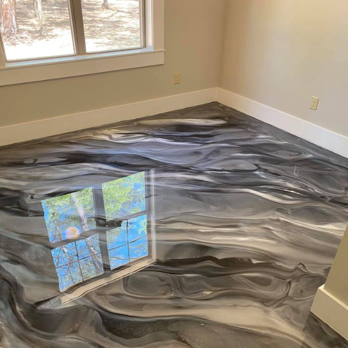 Anti-slip concrete coating installation